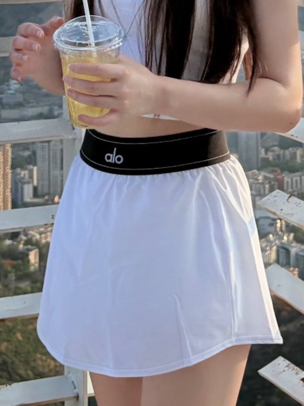 NWT🦢☁️Alo Yoga Match Point Tennis Skirt White - Picture 7 of 7
